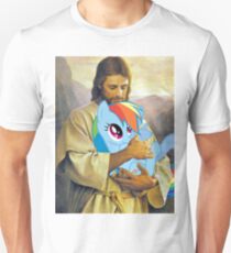 Jesus Loves Rainbow Dash Unisex T-Shirt