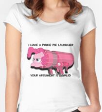 Pinkie Launcher Women's Fitted Scoop T-Shirt