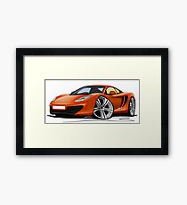 McLaren MP4-12c Volcano Orange Framed Print
