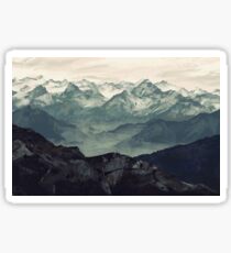 Mountain Fog Sticker