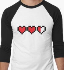 Zelda Heart Container Baseball ¾ Sleeve T-Shirt