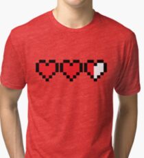 Camiseta de tejido mixto Zelda Heart Container