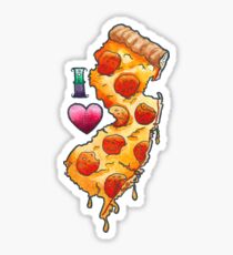 I Love New Jersey Pizza Sticker