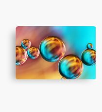 Techno-coloured Bubble Abstract Canvas Print
