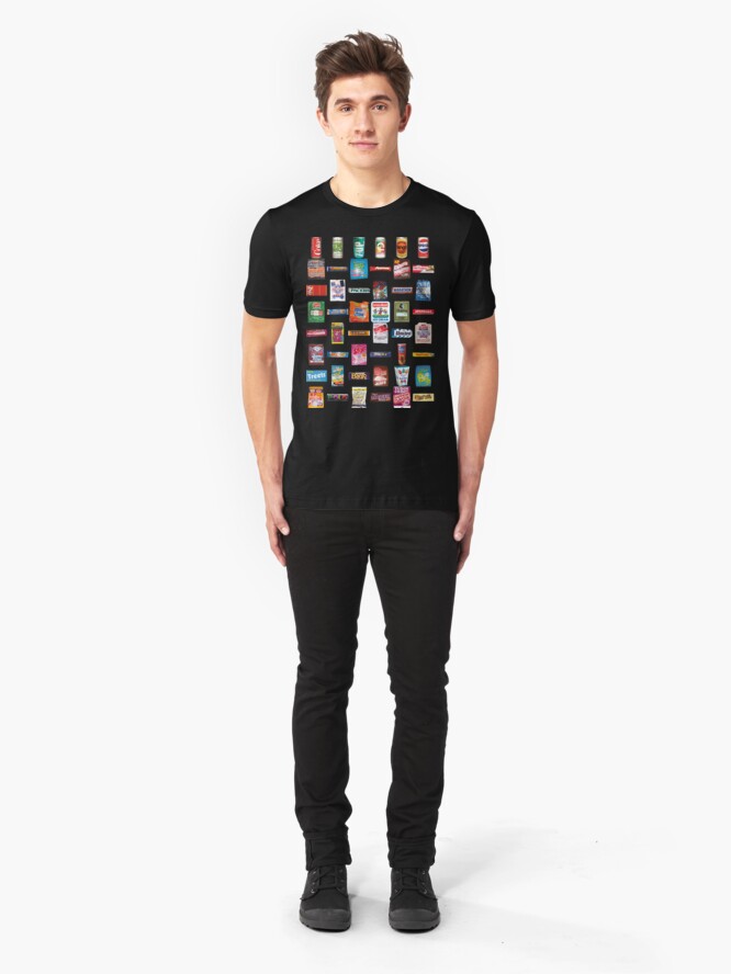 Alternate view of NDVH 80s Junk Food Slim Fit T-Shirt