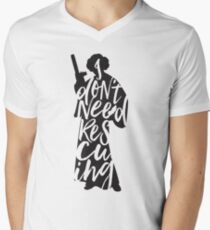 Don't Rescue Me Men's V-Neck T-Shirt