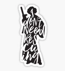 Don't Rescue Me Sticker