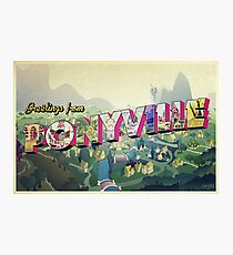Greetings from Ponyville Photographic Print