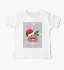 santa claus poop emoji Baby Tee