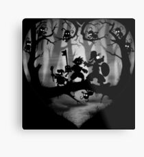 Shadow Fight Metal Print