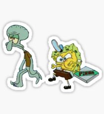 Spongebob and Squidward! Sticker