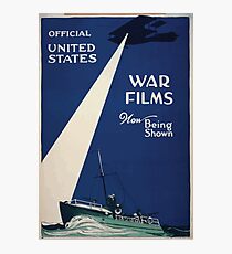 Official United States war films now being shown Photographic Print