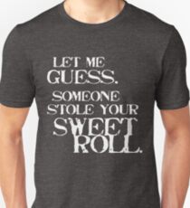 Sweetroll 1 White für hochgeschlossene Slim Fit T-Shirt