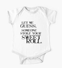 Sweetroll 1 Black for high necked One Piece - Short Sleeve