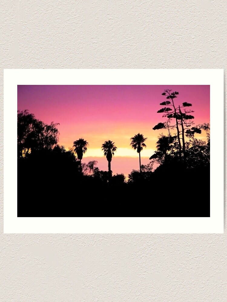 Alternate view of Backyard Sunset Art Print