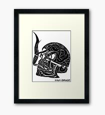 Smoked Skull Framed Print