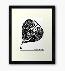 Love Flux Framed Print