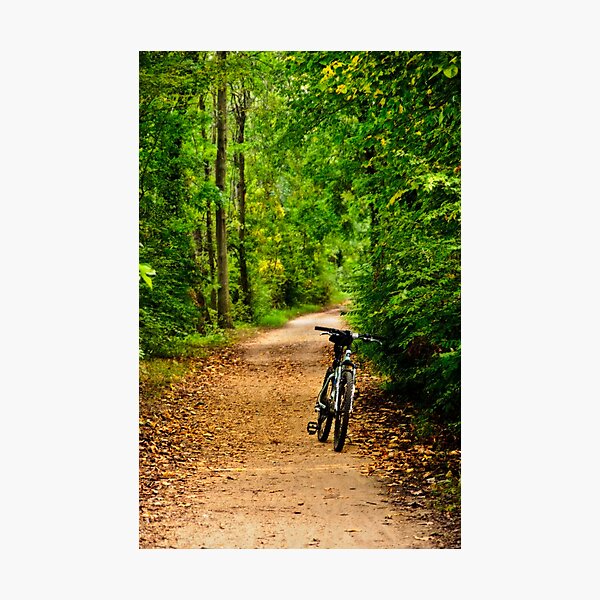 The Bike on the Towpath Photographic Print