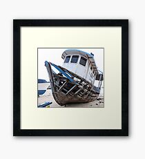 Wooden boat Framed Print