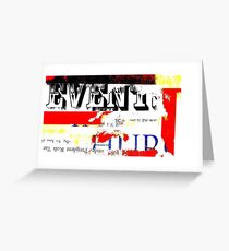 the past and the present Greeting Card