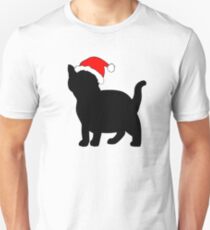 Kitten in a Santa Hat Unisex T-Shirt