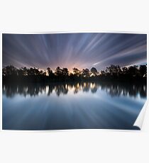 "Warp 10" ∞ Brisbane River, QLD - Australia Poster