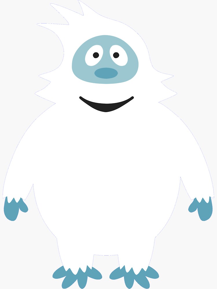 "Abominable snowman ( yetti )" Sticker by chany Redbubble