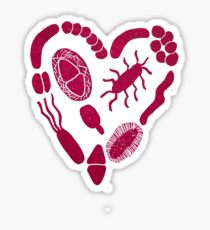 Heart of Bacteria Sticker