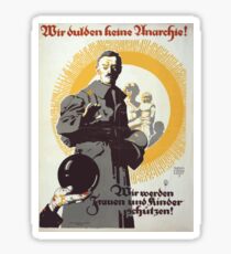 Wir dulden keine Anarchie! 1427 Sticker