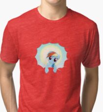 Rainbow Dash Cloud Appearance Tri-blend T-Shirt