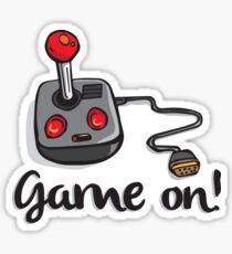 Game on! - Old school 80's computer Joystick Sticker