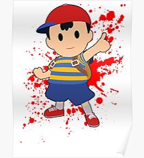 Ness - Super Smash Bros Poster