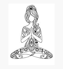 Yoga Om Chakras Mindfulness Meditation Zen 3 Photographic Print