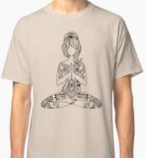 Yoga Om Chakras Mindfulness Meditation Zen 3 Classic T-Shirt