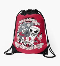 Scary Santa Drawstring Bag