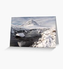 Glencoe winter landscape Greeting Card