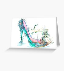 Mermaid Slipper Greeting Card