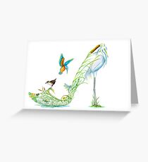 Along the River Bank Greeting Card