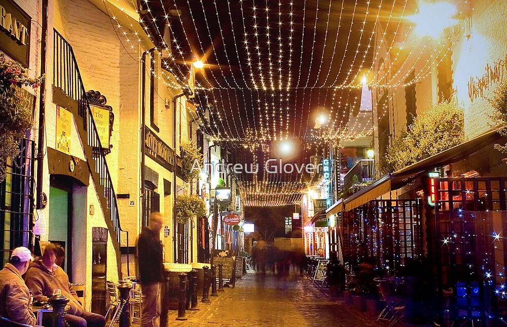 "Ashton Lane, Glasgow" by Andrew Glover Redbubble