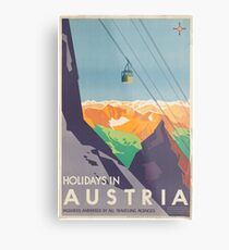 Weinleseplakat - Österreich Metalldruck