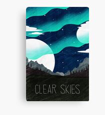 Tamriel Shout - Clear Skies Canvas Print