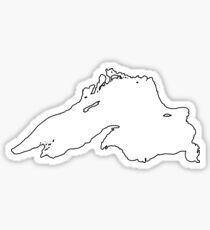 Lake superior outline Sticker