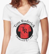 troderickart.com Women's Fitted V-Neck T-Shirt