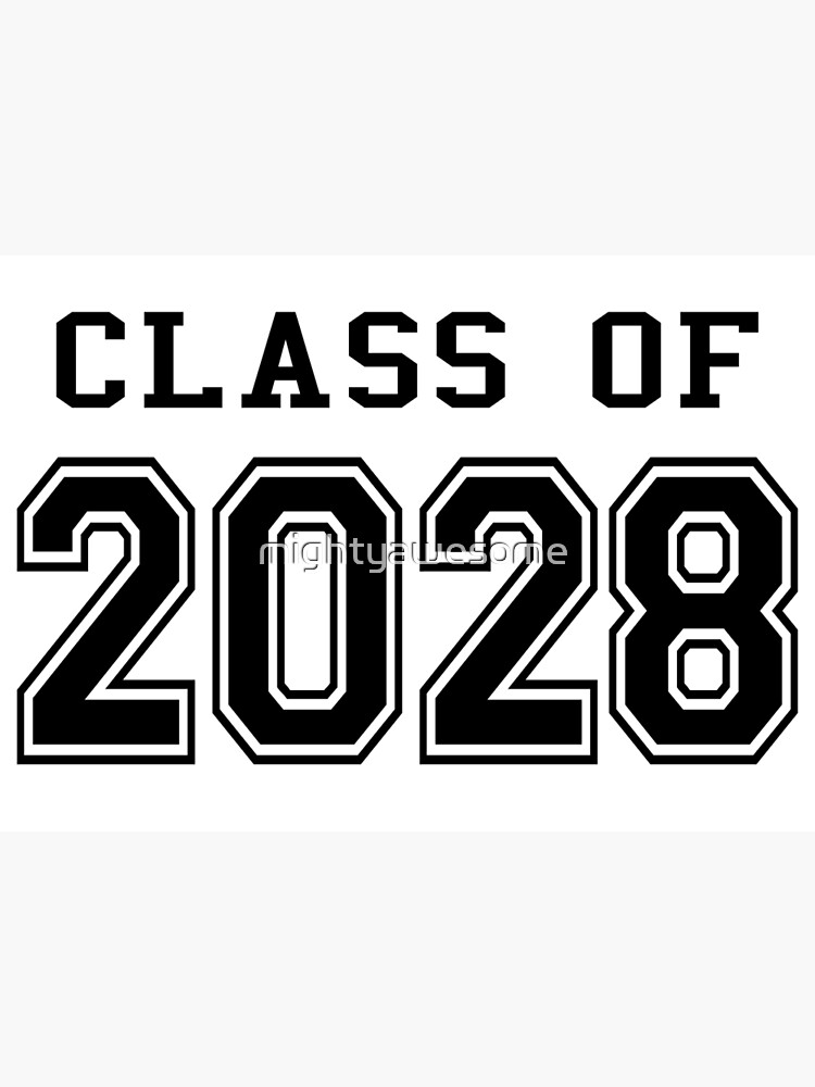 "Class of 2028" Canvas Print by mightyawesome Redbubble