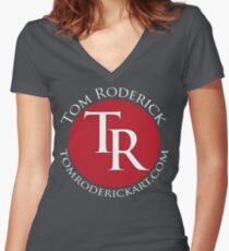 tomroderickart.com Women's Fitted V-Neck T-Shirt