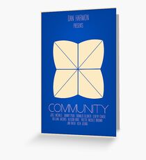 Community - Minimalist Movie Posters Greeting Card