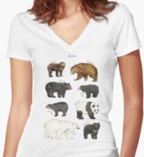 Bears Women's Fitted V-Neck T-Shirt