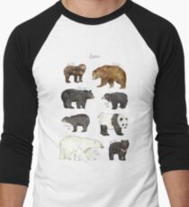 Camiseta ¾ bicolor para hombre Osos