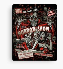 Spook Show Horror movie Monsters Canvas Print