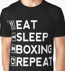 Eat Sleep Boxing Repeat Graphic T-Shirt
